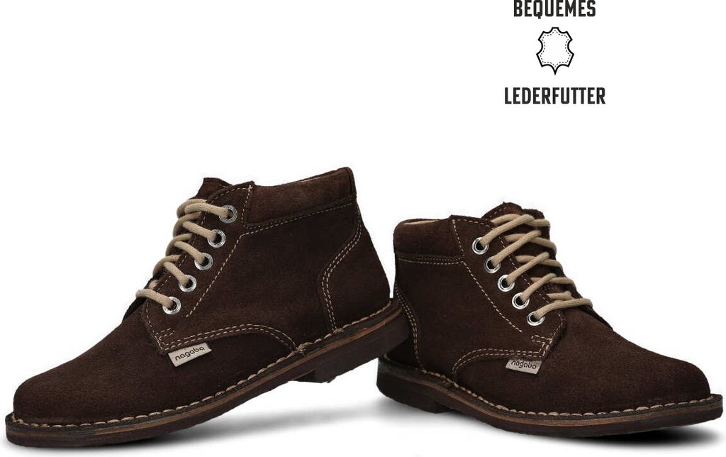 nagaba Boots Herren Stiefel Welourschuhe Leder, Produktbild 4