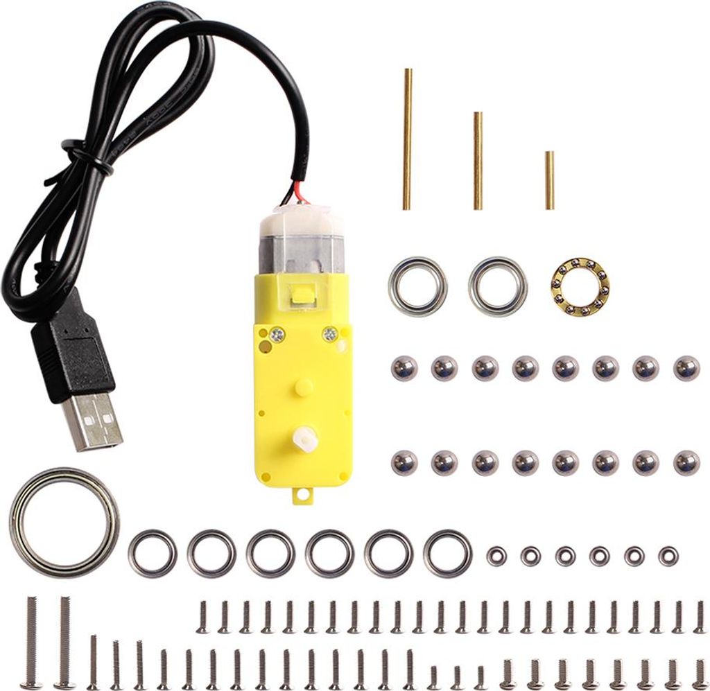 3-Achsen Tourbillon Modell-Komponenten kompatibel mit Bambu Lab Flugzeugmotor 3D-Druck Teile (ohne Printparts)