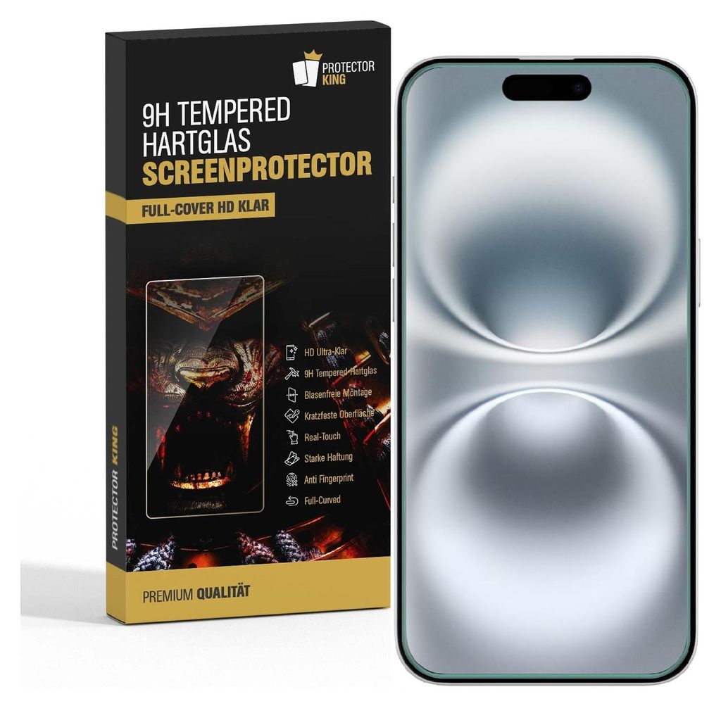 6x 9H Panzerglas für iPhone Air 3D A++ Full-Screen Tempered Glass Displayschutz Screen-Protector