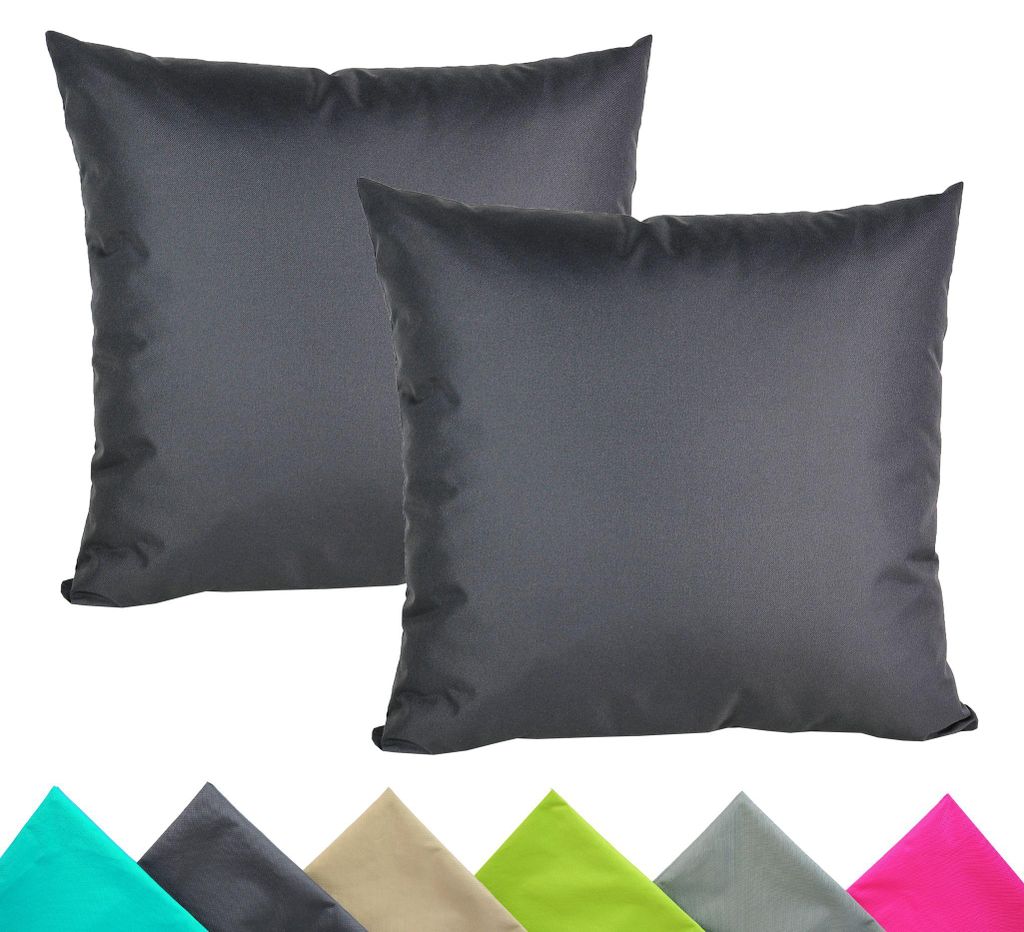 JACK 2er Set 40x40cm Outdoor Kissenhülle Kissenbezug Produktbild 
