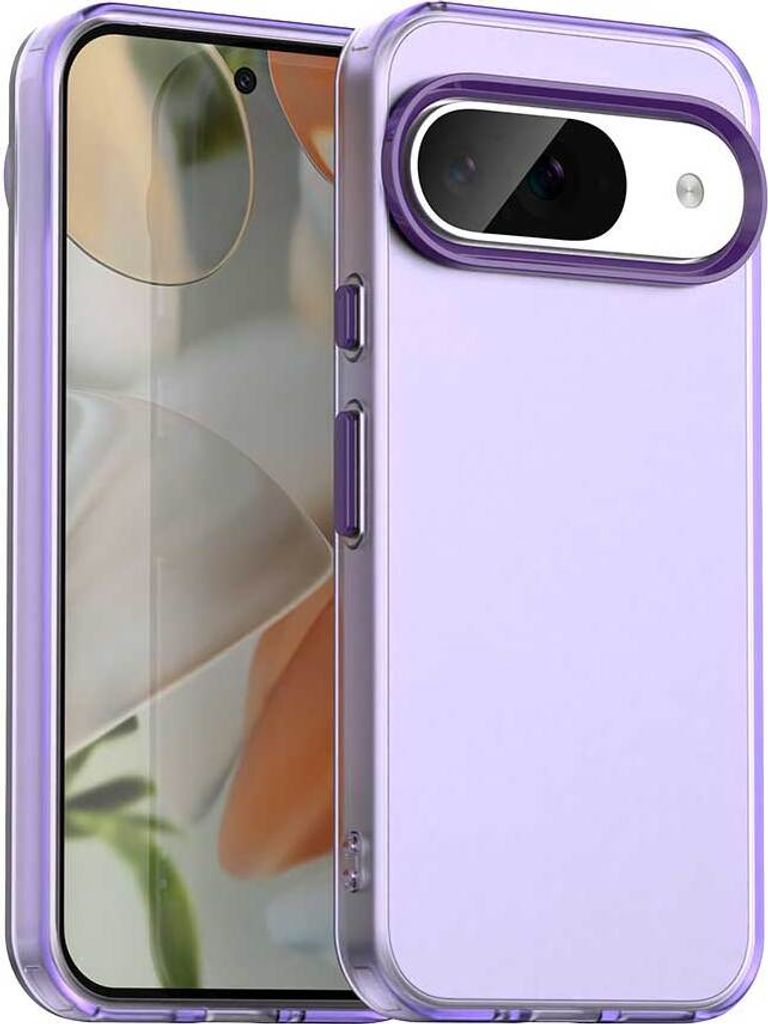 Handyhülle für Google Pixel 10 / 10 Pro Schlank Durchscheinend Matt Stoßfest Schutzhülle Lila