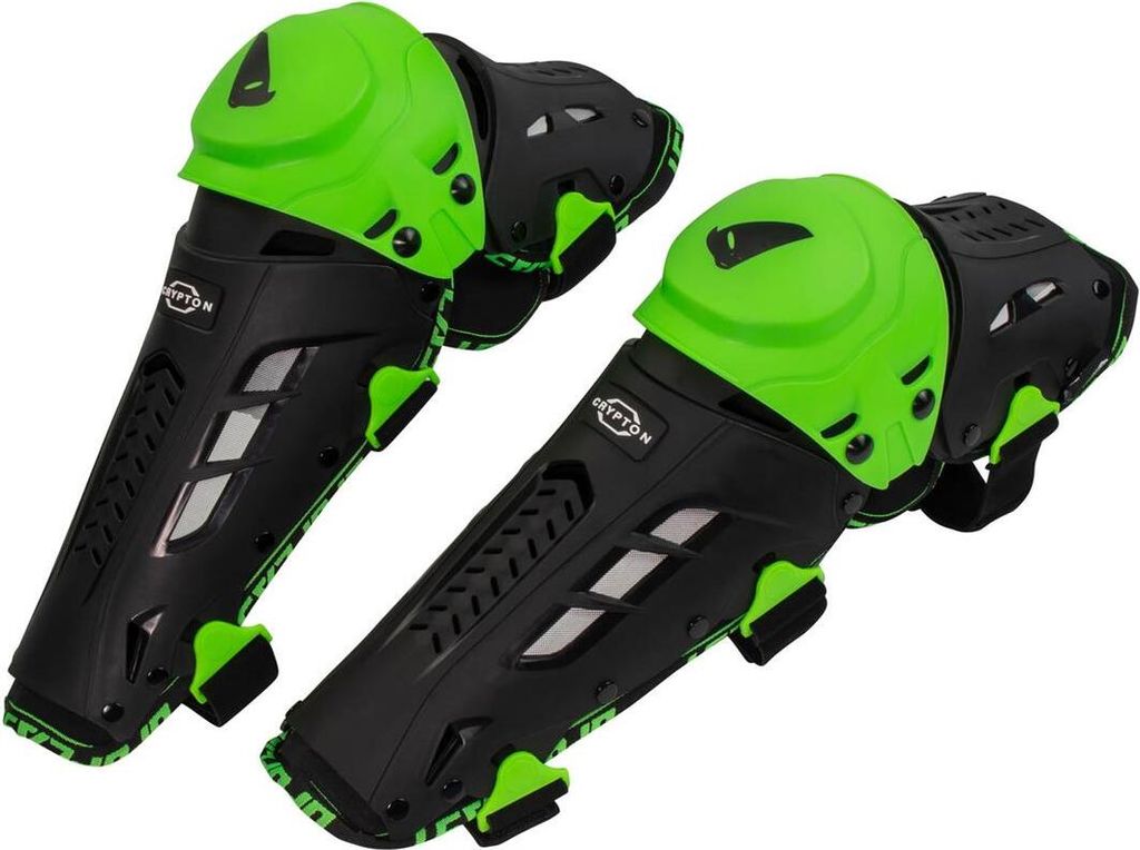 UFO PLAST Knieprotektoren "Crypton" Motocross-Endu schwarz / grün