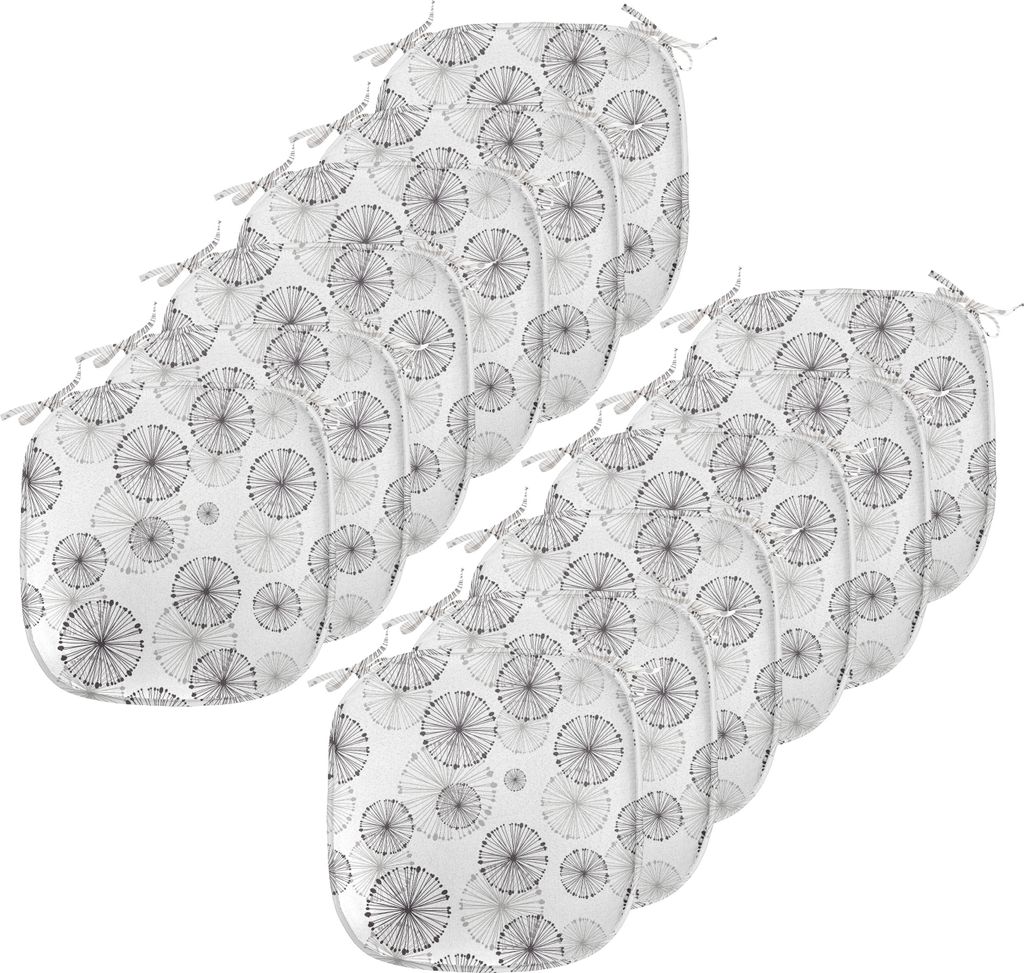 ABAKUHAUS Abstrakt Polster für Esszimmerstühle, Löwenzahn-Motiv, Dekoratives wasserfestes Kissen mit Riemen für Küchensitze, 40 cm x 40 cm-12e...