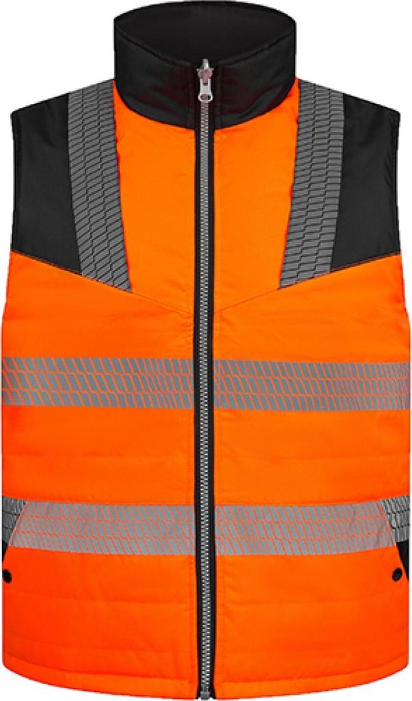 Korntex KXBW | Hi-Vis Bodywarmer Elbrus wasserabweisend - Farbe: Signal Orange - Größe: L