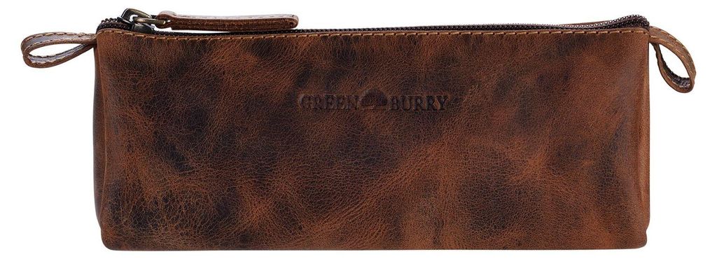 GREENBURRY trousse à crayons Vintage Pencil Case II Brown Image du produit 
