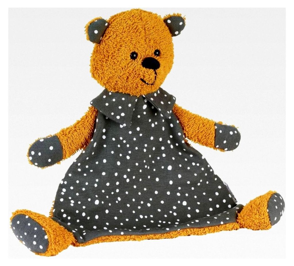 Schmusetuch Terrybär Baylee, Für Babys ab dem 1. Monat, Größe M, 23,5 x 11,5 cm, Gelb
