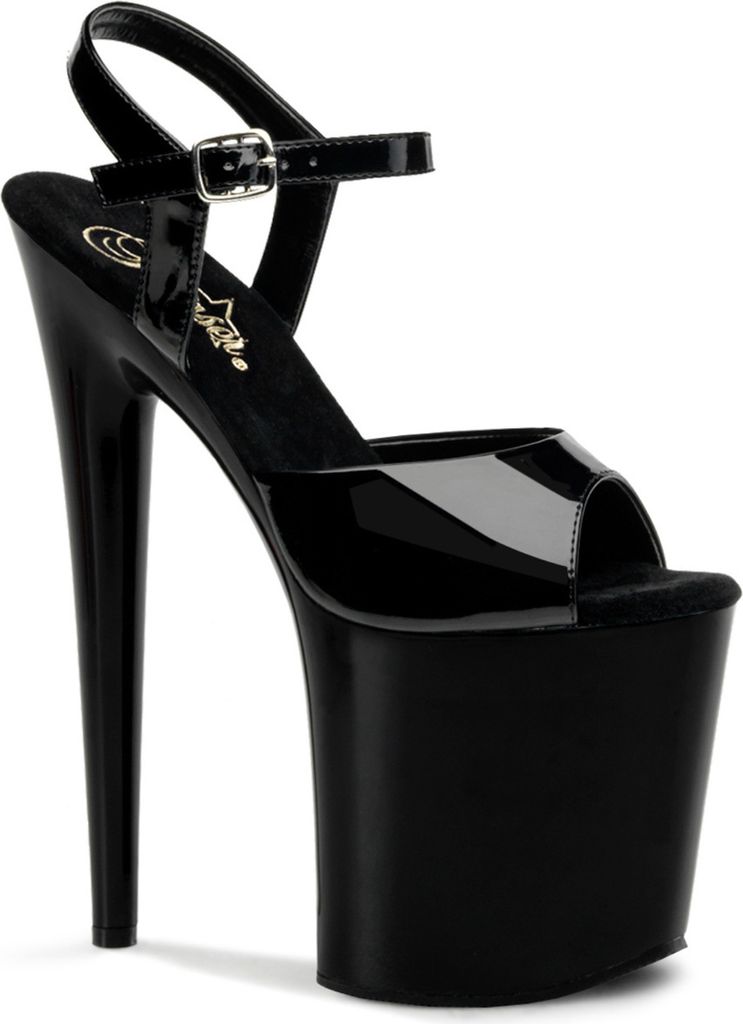 FLAMINGO-809 Damen Sandale von Pleaser, Schwarz Glanz , EU Produktbild 2
