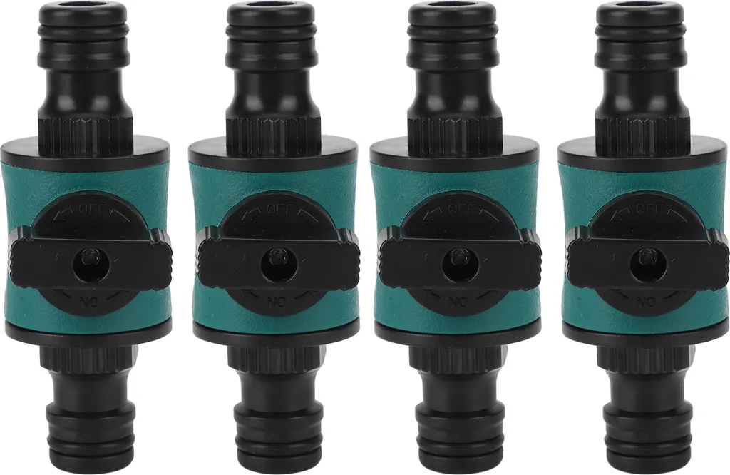 4 Connettori Rapidi Giardino Doppia Testa Plastica Anti-Perdite