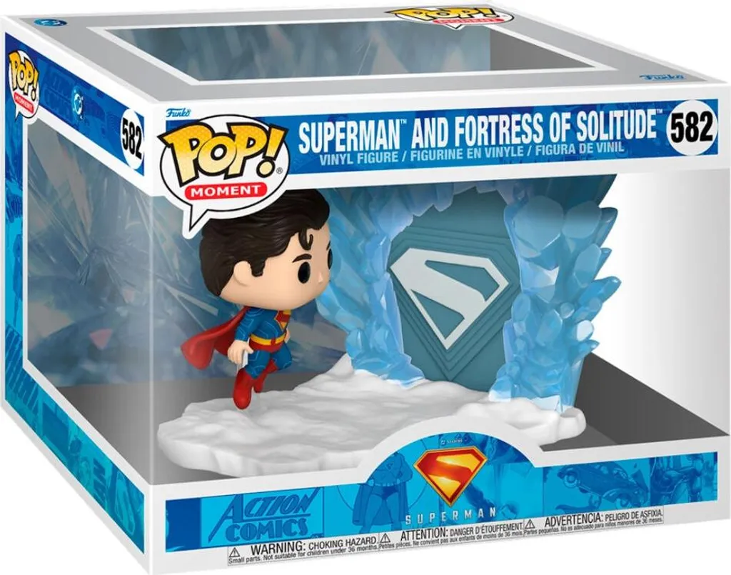 Figurine Superman avec socle Forteresse de la Solitude - Modèle 30cm