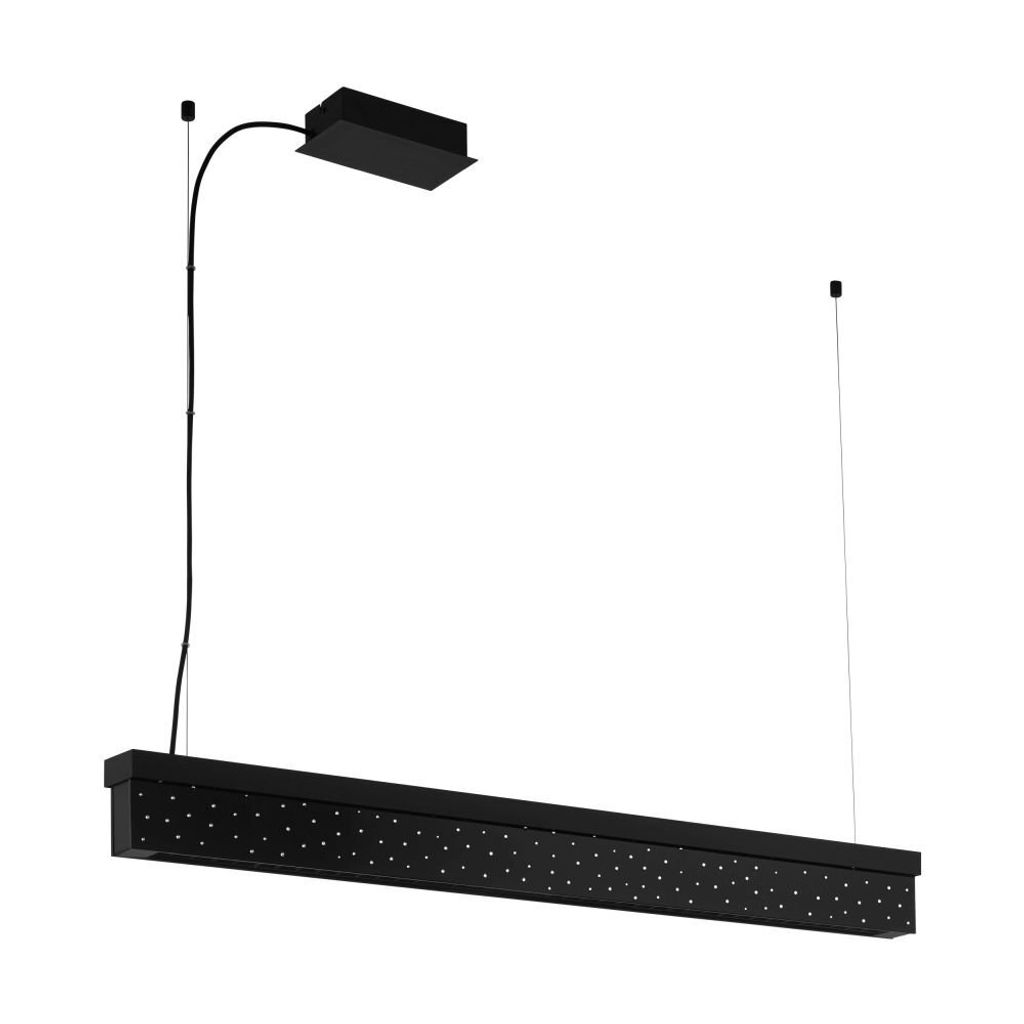 AUROTONELLO LED Pendelleuchte Schwarz Kristall Dimmer - Elegante Hängeleuchte mit hochwertigen Kristallen, dimmbar, inkl. LED, für Esszimmer oder...