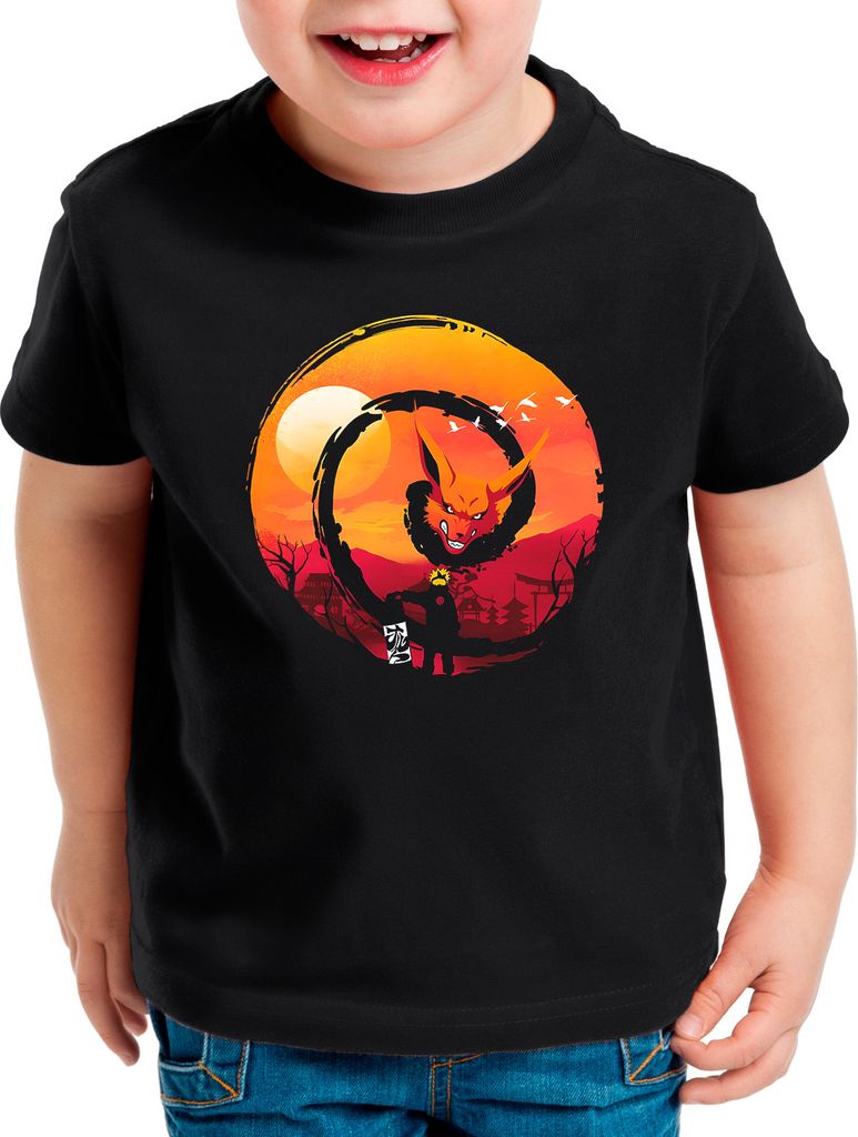 style3 Flying Fox Kinder T-Shirt ninja anime manga cosplay