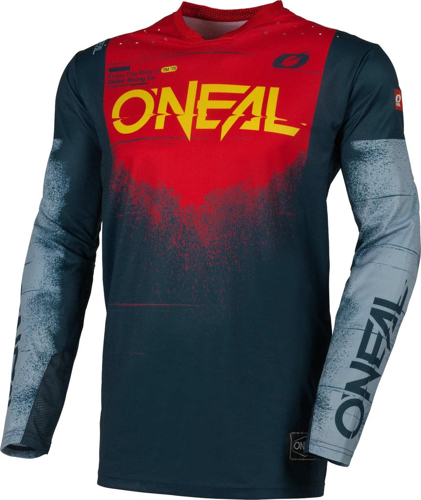 Oneal HARDWEAR SWIPE Motocross Jersey, dunkelblau/rot, XL
