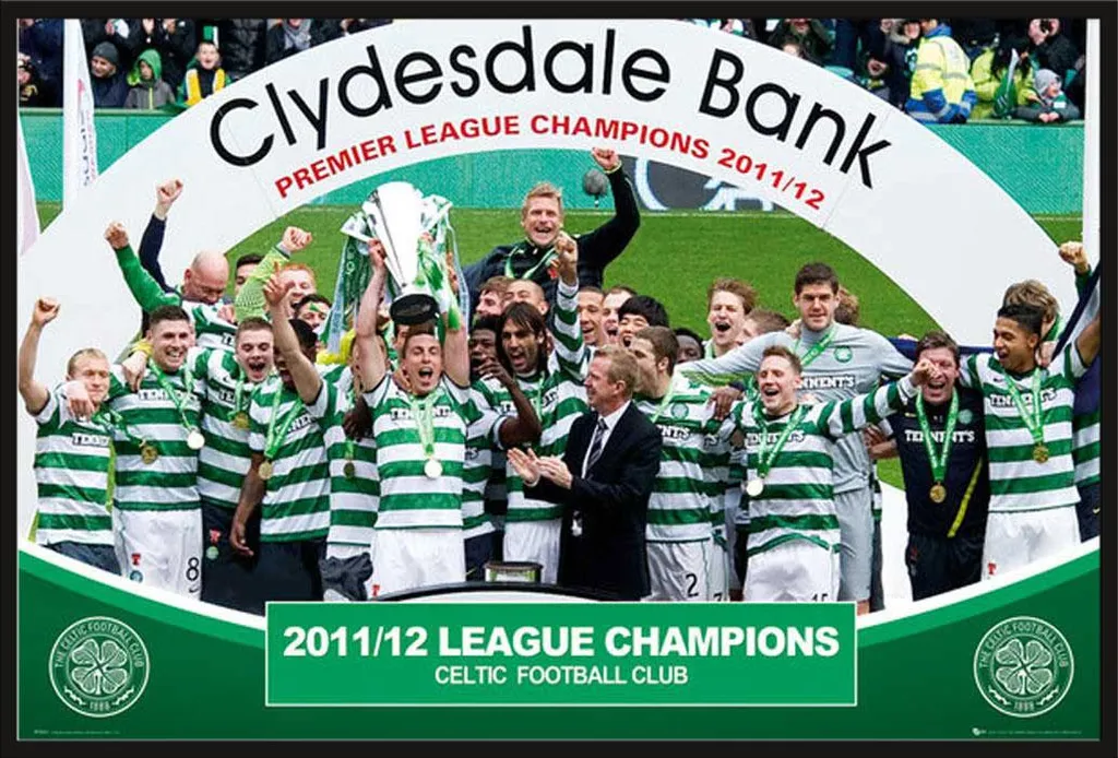 Décoration Murale Foot Celtic Glasgow 2012 avec Cadre Noir Shinsuke Maxi