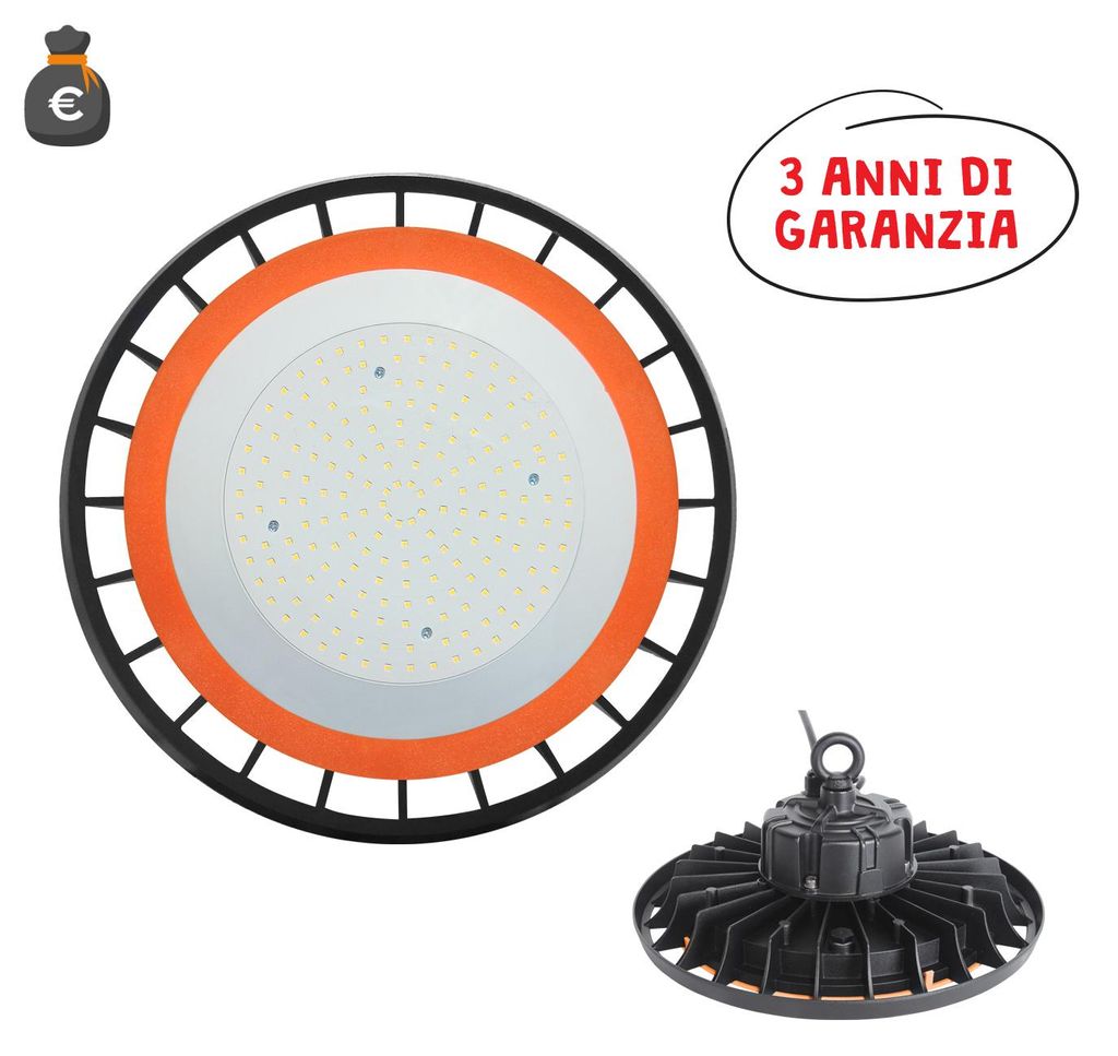 Alcapower LED High Bay Strahler 250W 30000lm 4000K 120° IP65 IK10: Hocheffiziente Industriebeleuchtung für maximale Energieeinsparung.