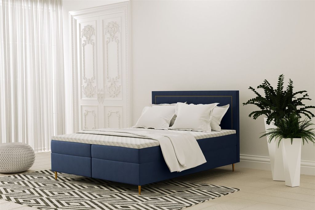 Boxspringbett Schlafzimmerbett LUCIEN 160x200cm in div. Farbvarianten
