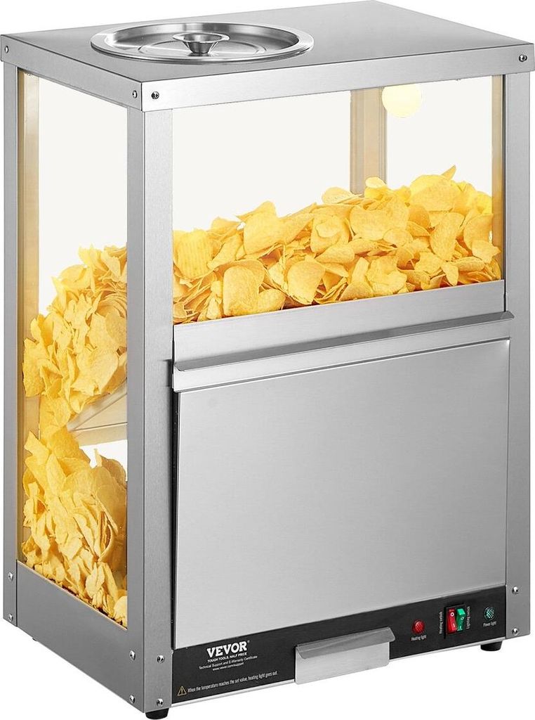Nacho Chip Warmer 84.5QT/80L for Nacho Chips Popcorn Peanut Potato Chips