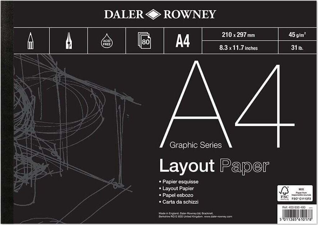 Daler Rowney Graphic Series Papier de mise en page Grafika Image du produit 
