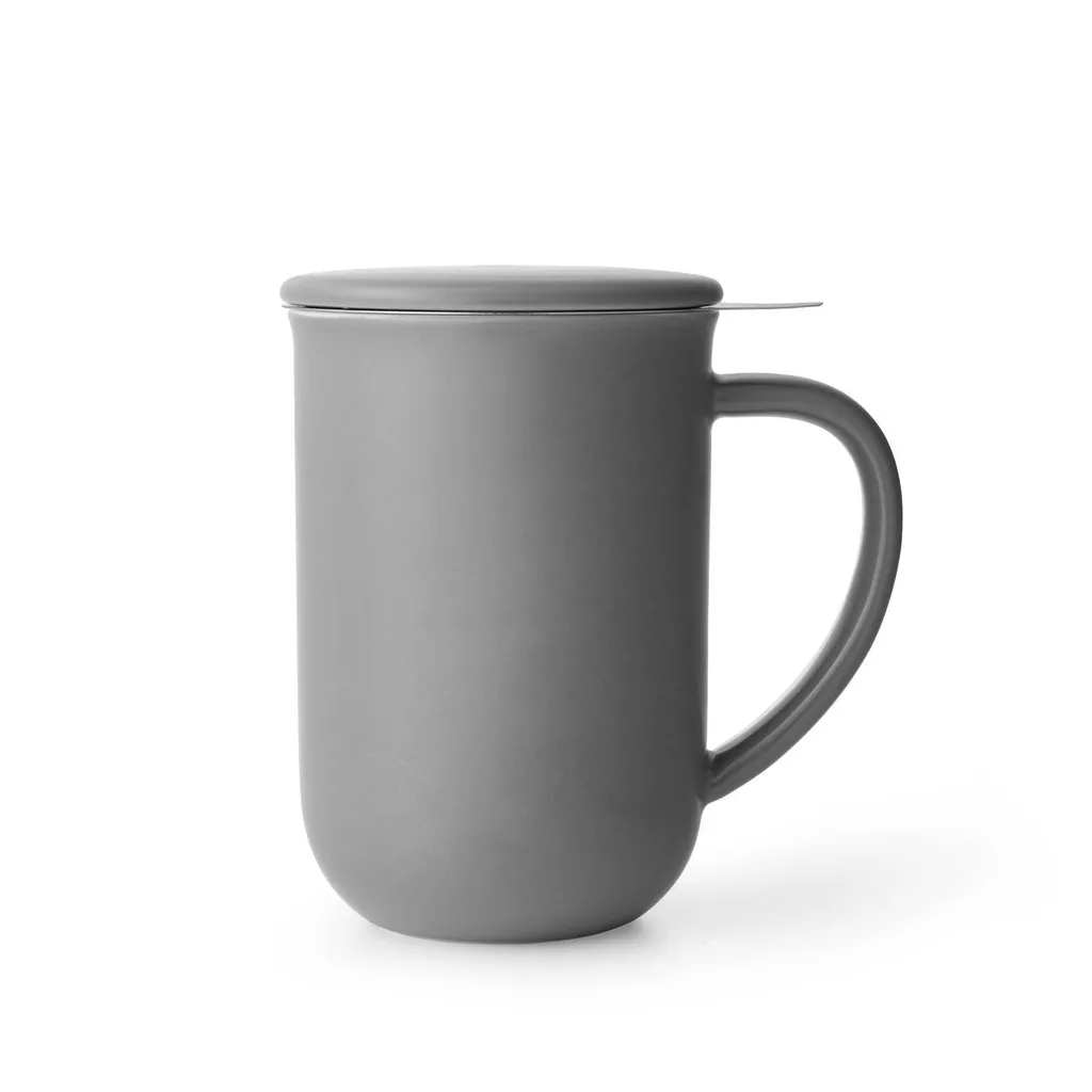 VIVA Minima Balance Tazza da Tè con Infusore e Coperchio 500ml Grigia