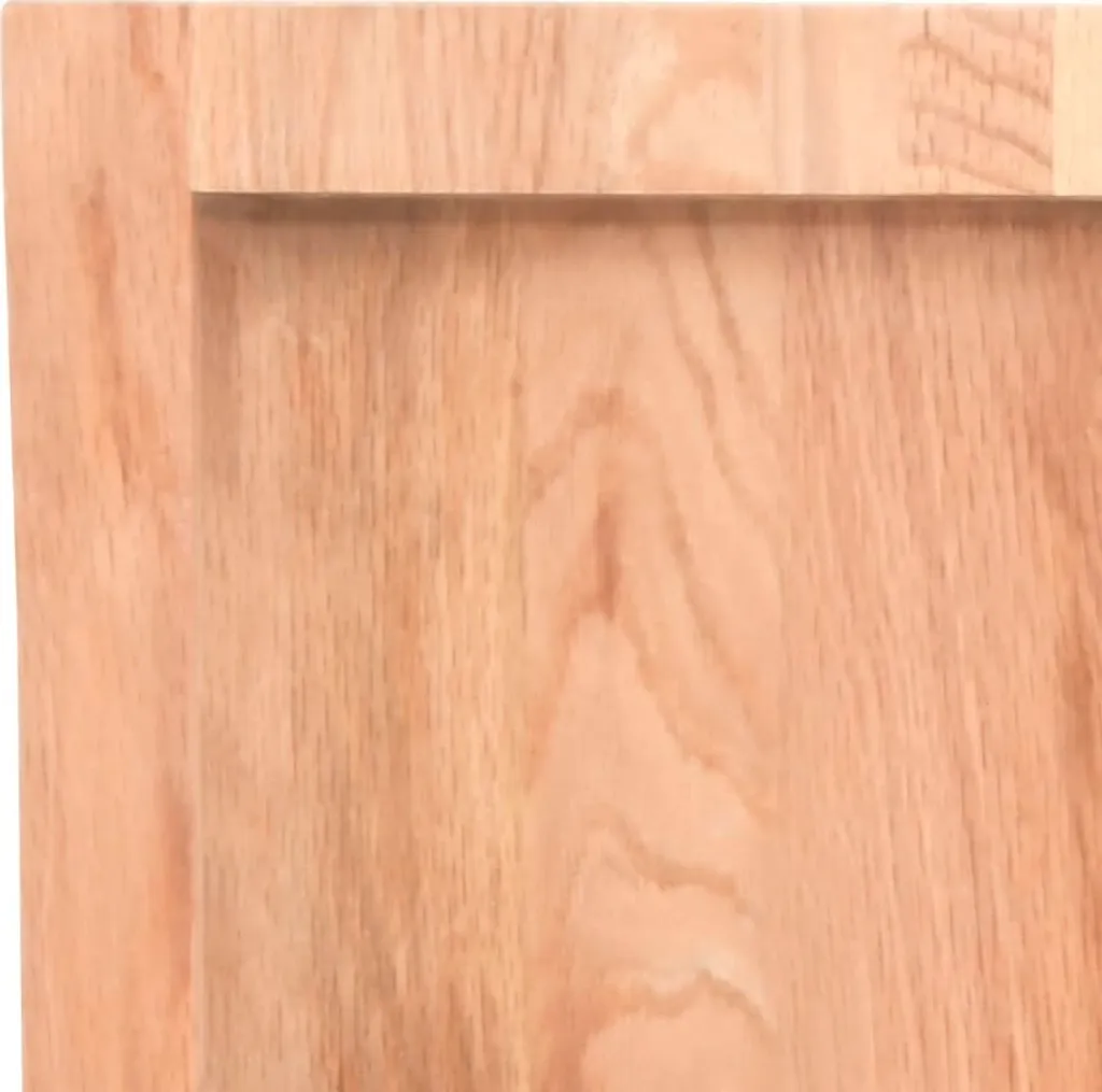 Piano Tavolo in Rovere Massello 60x50 cm | Legno Marrone Chiaro Trattato - 6