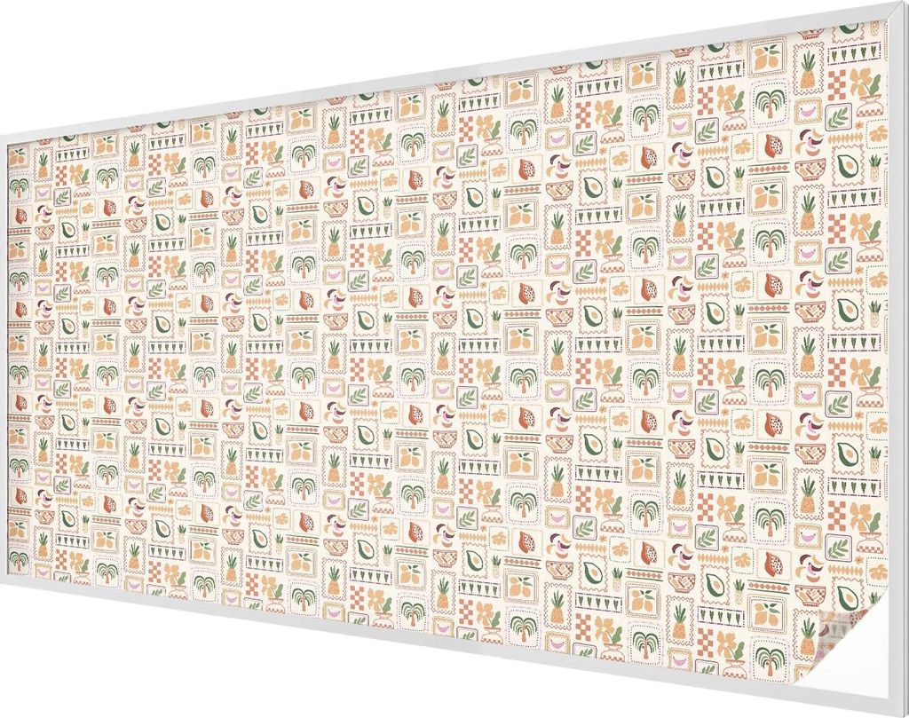 Buntglas Fensterfolie – 116x200 cm – Stained-Glass Design – blickdichte dekorative Sichtschutzfolie – selbstklebend, UV-Schutz – Folklori...