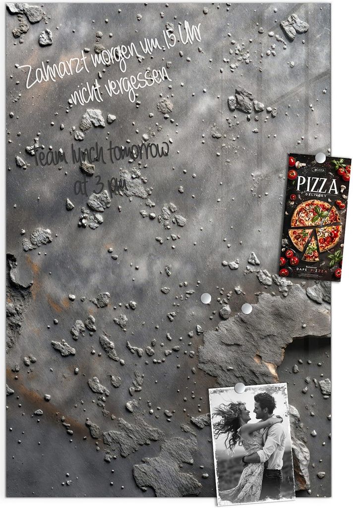 Magnettafel 40x60cm Pinnwand Whiteboard beschreibbar - Verwitterte Oberfläche