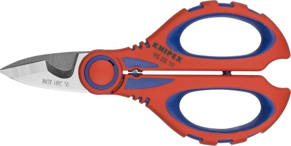 Knipex 95 05 10 SB, Modrá, Červená, Nerezová oceľ, Plast, Obrázok produktu 