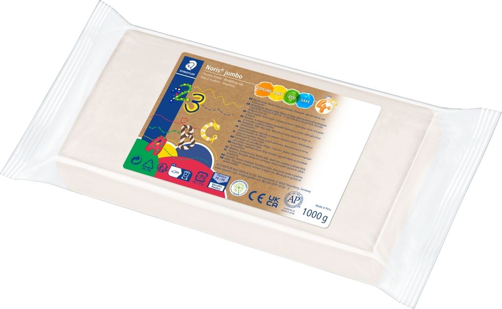 STAEDTLER Plastilin Knete Noris Club weiß 1.000 g