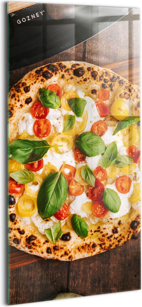 Designer Glasbild - Wandbild - Glas Bild - 70x140 cm - Italienische Küche, Pizza-Gastronomie