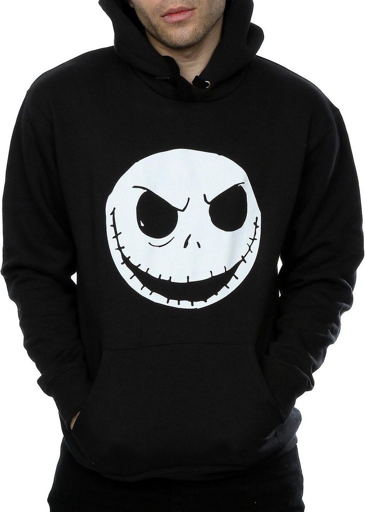 Nightmare Before Christmas - Kapuzenpullover für Herren BI950 (L) (Schwarz)