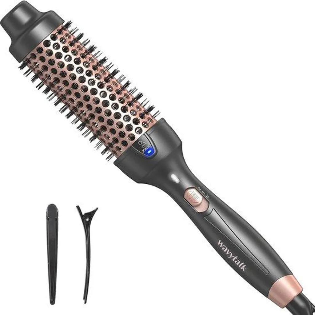 Brosse ronde 38 mm anti-frisottis pour boucles et volume facile