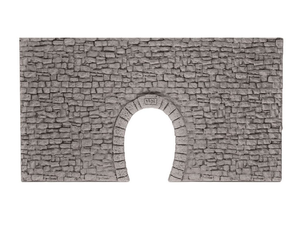 NOCH Tunnel-Portal, grautöne Modellbahn-Accessoire, für 1-gleisige Schmalspur H0e und H0m