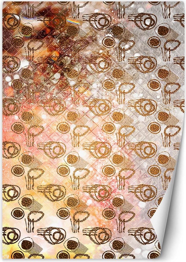 Vlies fototapete Goldformen Abstraktion 200x280 cm Feeby Gold inkl. Kleber einfache Montage