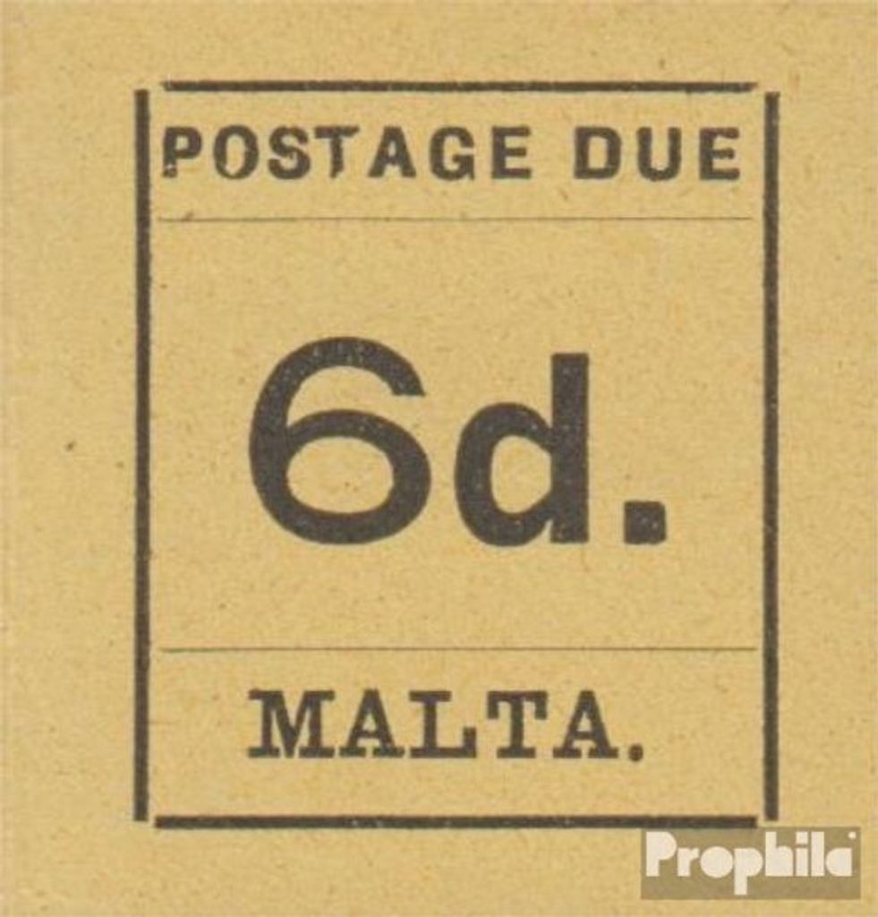 Briefmarken Malta 1925 Mi P8 postfrisch Portomarken