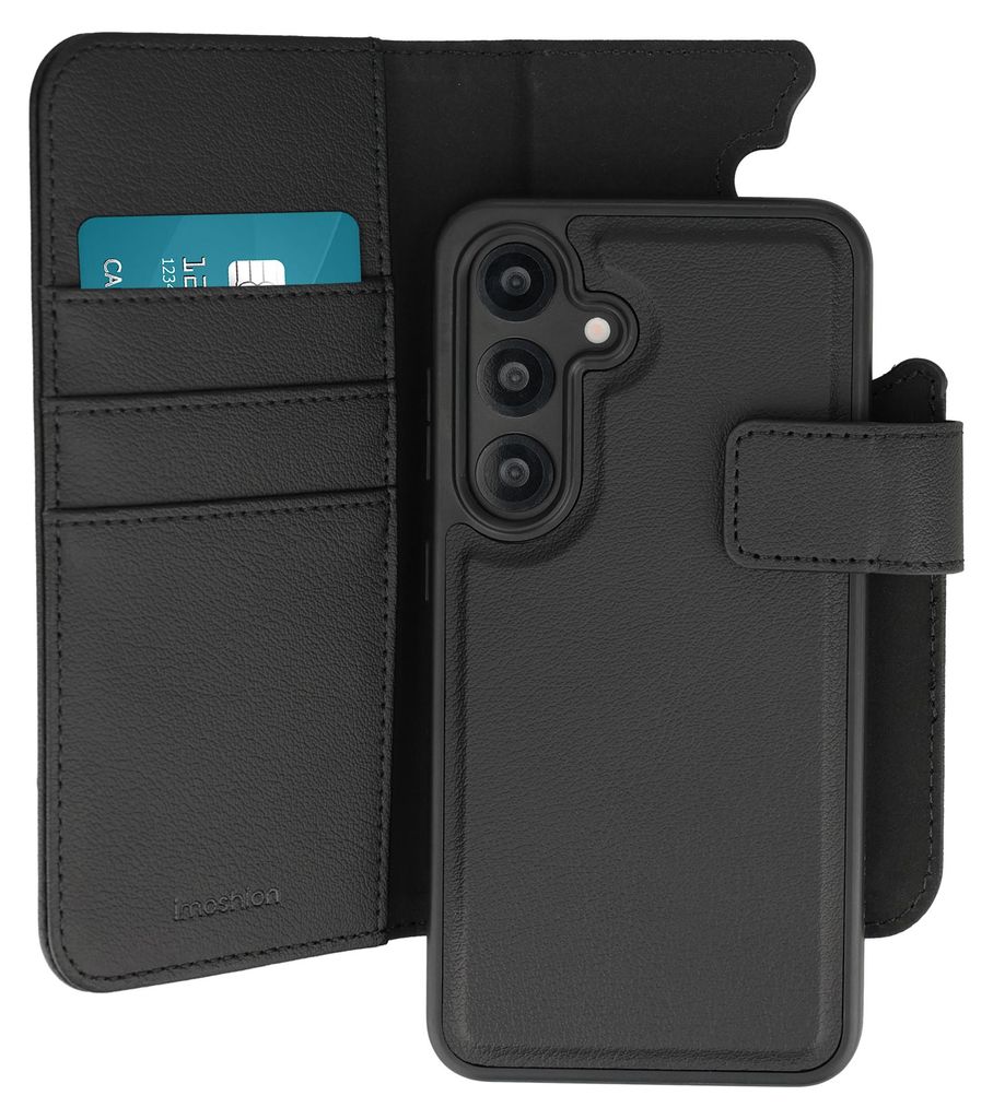imoshion Herausnehmbares 2-in-1-Luxus-Bookcase für das Samsung Galaxy S25 – Schwarz