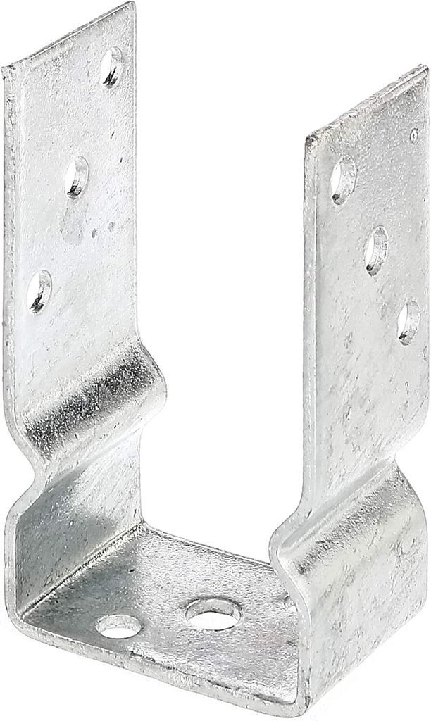 Alberts U-Pfostenträger | zum Aufschrauben | feuerverzinkt | lichte Breite 81 mm
