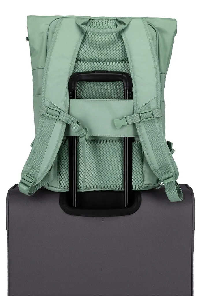 Sac à dos travelite Basic Aida Rollup Light Green 35L pour ordinateur