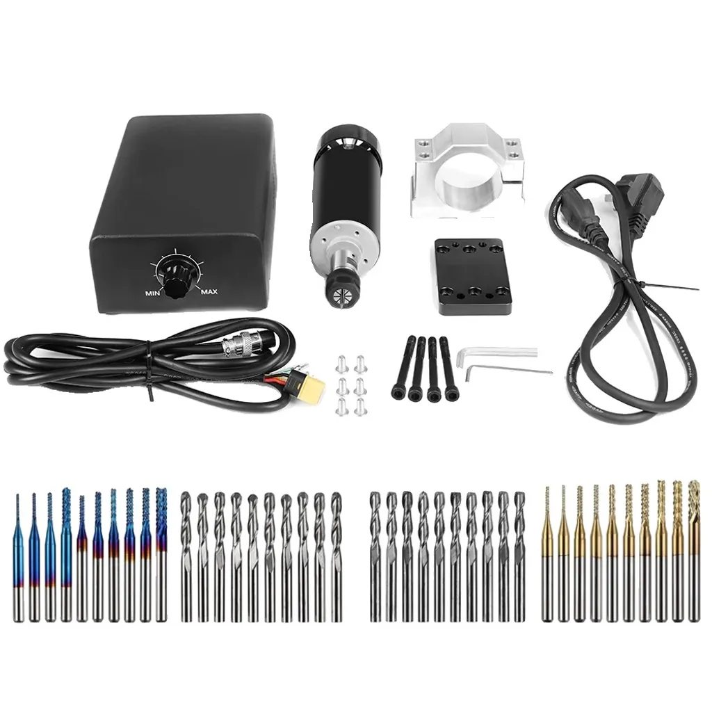 Broche CNC 500W à Vitesse Réglable Pince ER11 Haute Précision Format EU