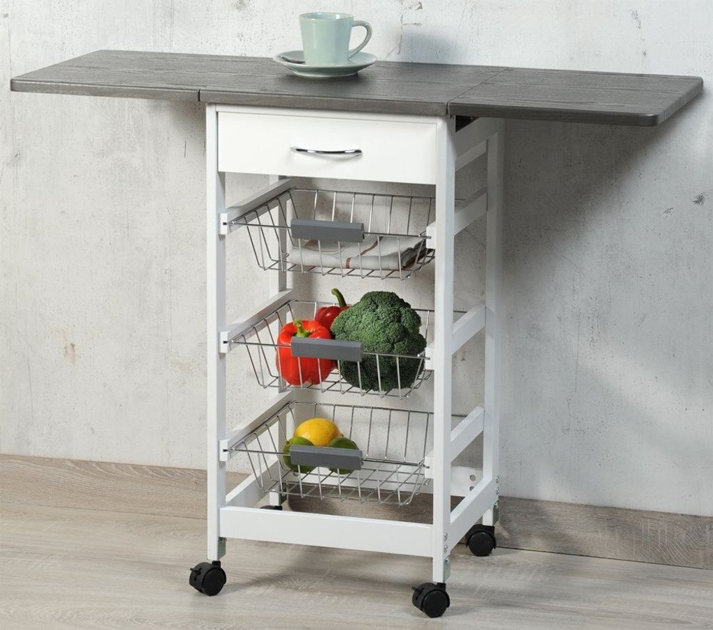 Kesper Küchenwagen mit ausklappbaren Seitenflächen Produktbild 