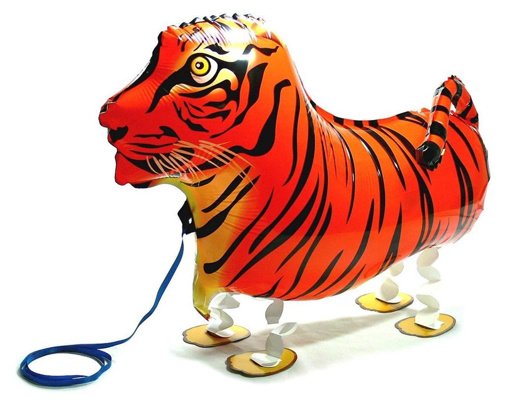 Folienballon Airwalker Tiger, ca. 65 x 43 cm Produktbild 