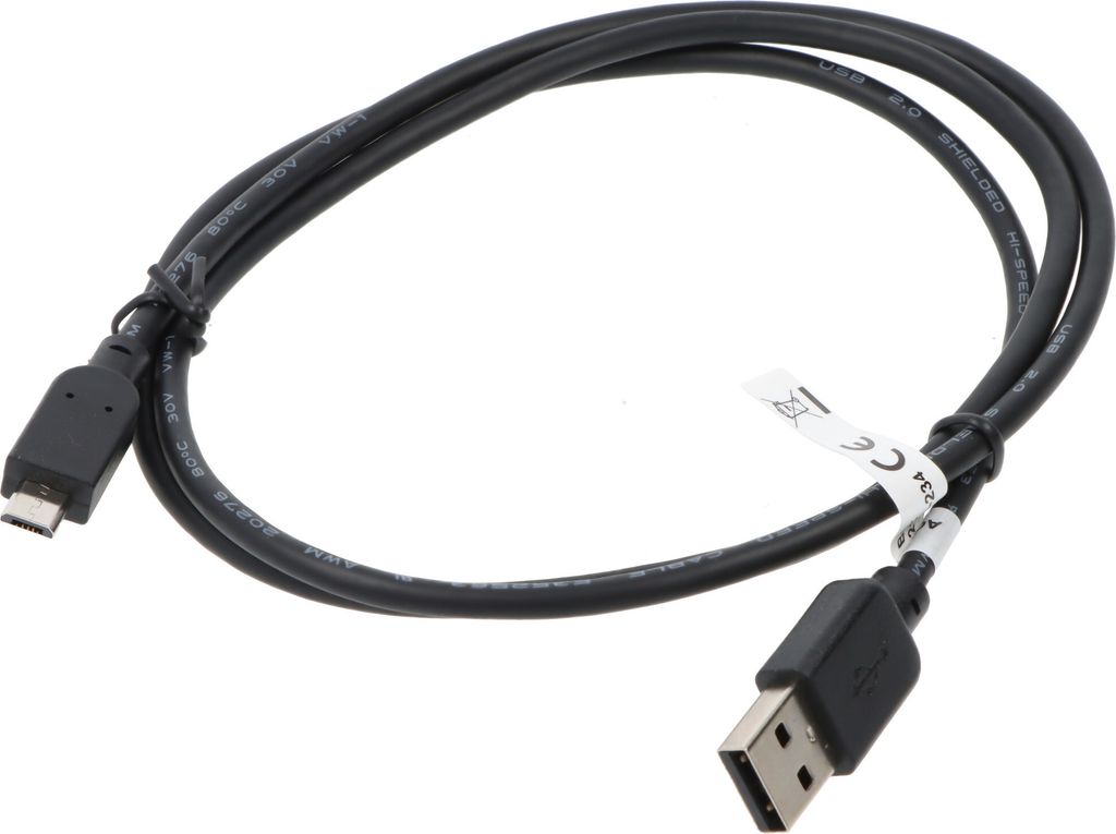 goobay USB 2.0 A/Micro USB 2.0 B Kabel 1,0 m schwarz