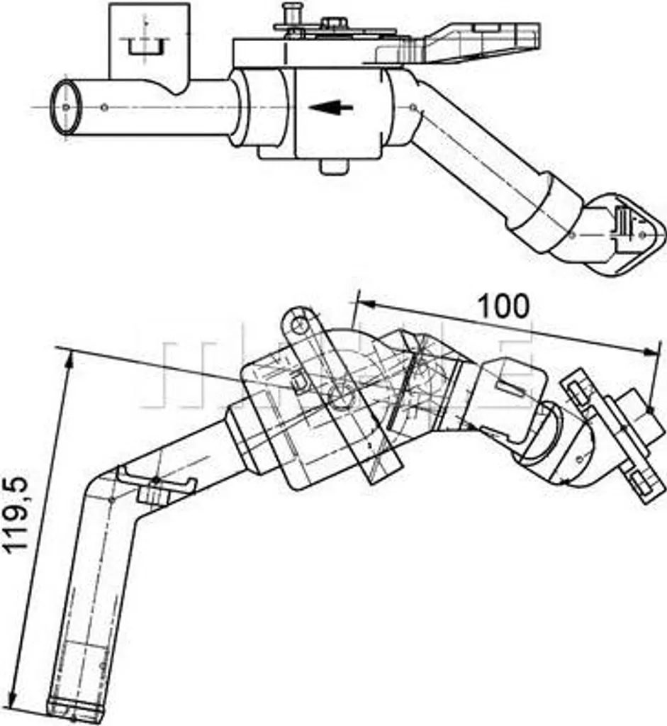 MAHLE CV 8 000P Valvola di regolazione del refrigerante OE 0008307384 compatibile con Vario, T2/LN1