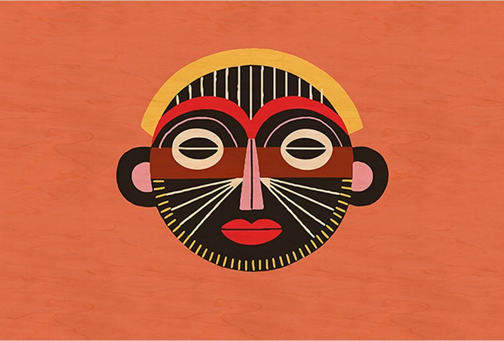 Tadessi Fototapete | Abstrakt | 4.00 m x 2.70 m | Orange | Braun | Wandbild | Digitaldruck