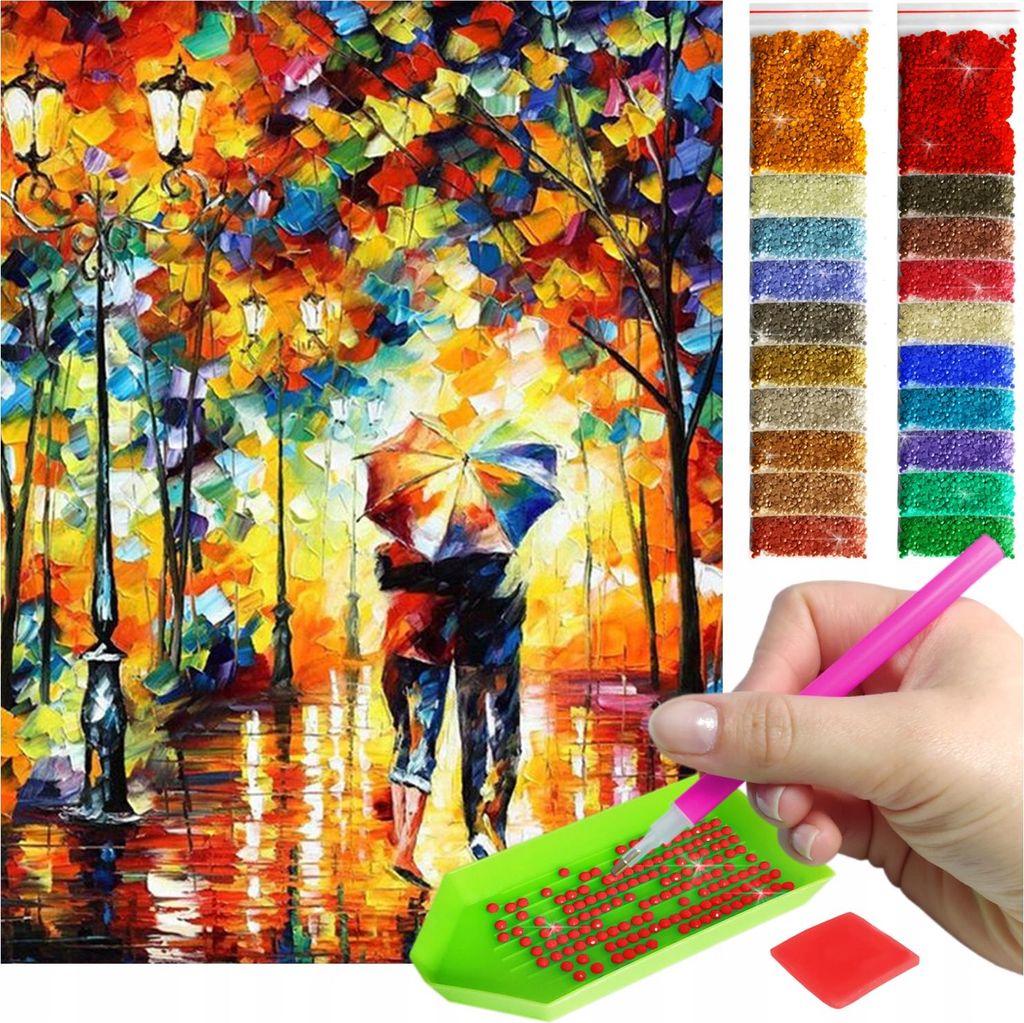 ARTULIO Diamond Painting Set Romantischer Herbstspaziergang Produktbild 