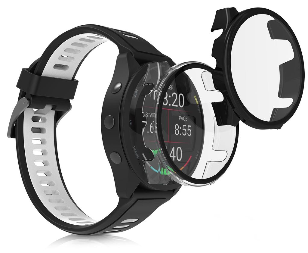 kwmobile 2x Glas Hülle für Garmin 18mm Forerunner 265S Produktbild 