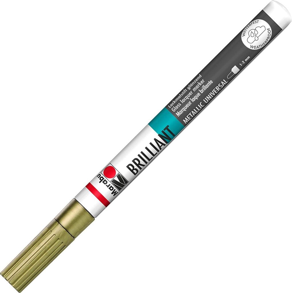 Marabu Lackmarker "Brilliant Painter" Strichstärke: 1-2 mm gold