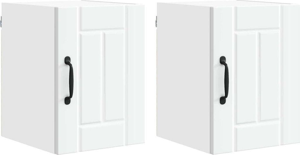 Küchenschrank 2 pcs Weiß 30 x 31 x 40 cm Holzwerkstoff