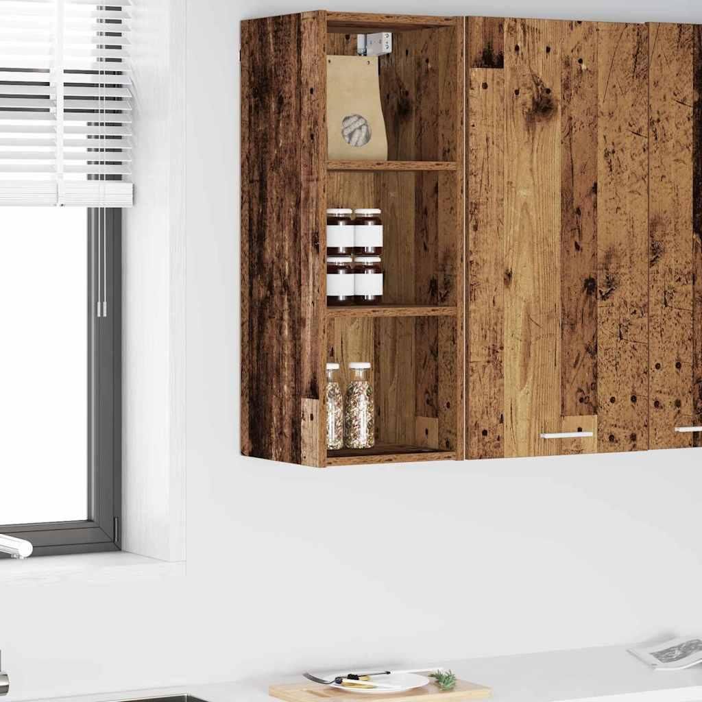 "Schlussverkauf" Hängeschrank Küche - moderne Küchenschrank - 1 pc - Riga Altholz 30x29,5x80 cm Holzwerkstoff C10222