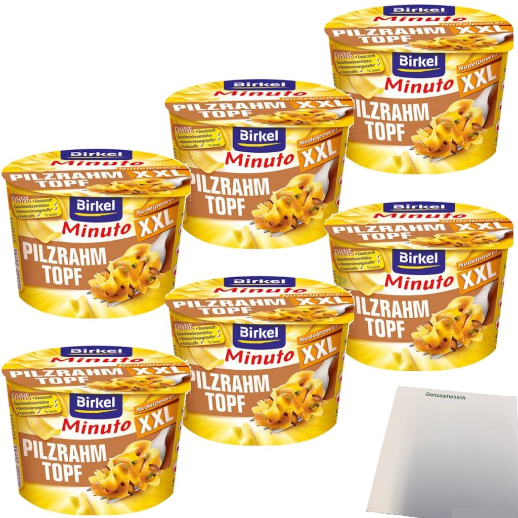 Birkel Minuto XXL Pilzrahm-Topf 6er Pack (6x78g Packung) + Produktbild 
