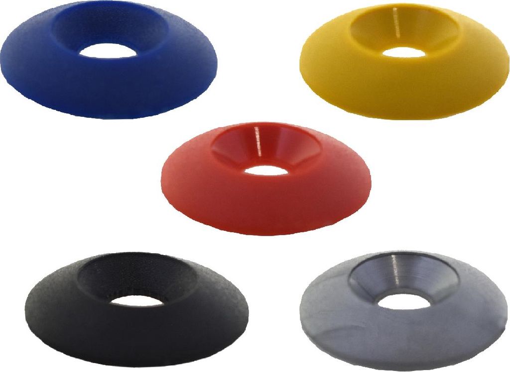 Kunststoff Unterlegscheibe, 3D-Druck, für Senkkopfschraube 30 x 8mm, Farbe:carbon