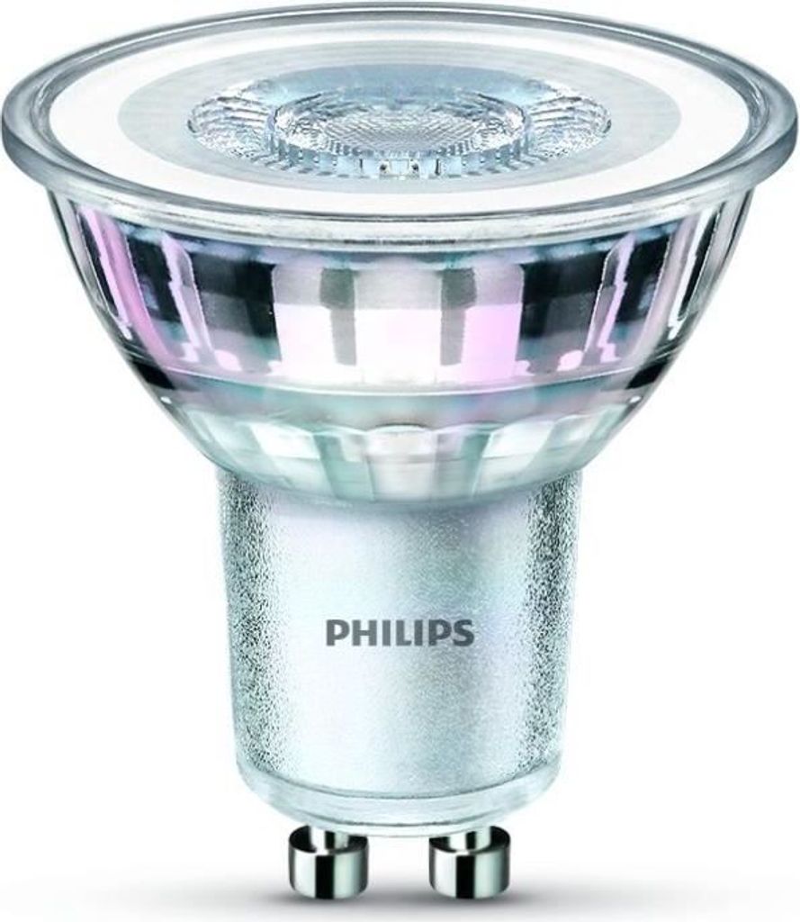 Philips LED-Lampe entspricht 50 W GU10, nicht dimmbar, Glas, 2er-Set